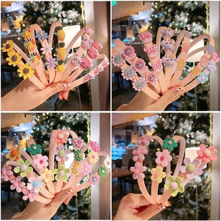 Bờm tóc 3 bông cho bé gái đáng yêu
