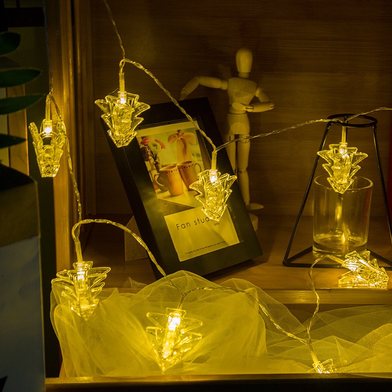 Dây Đèn LED Trang Trí Hình Cây Thông Noel 1.5/2m