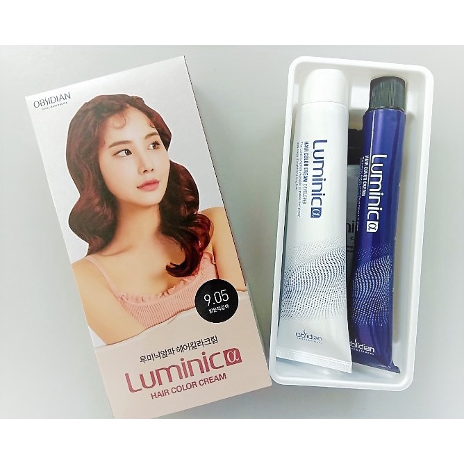 Nhuộm Tóc phủ bạc Obsidian Luminic Hair Color Cream Chính Hãng Hàn Quốc