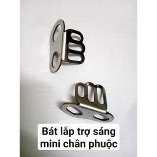 bát nhôm lắp đèn trợ sáng mini chân phuộc.
