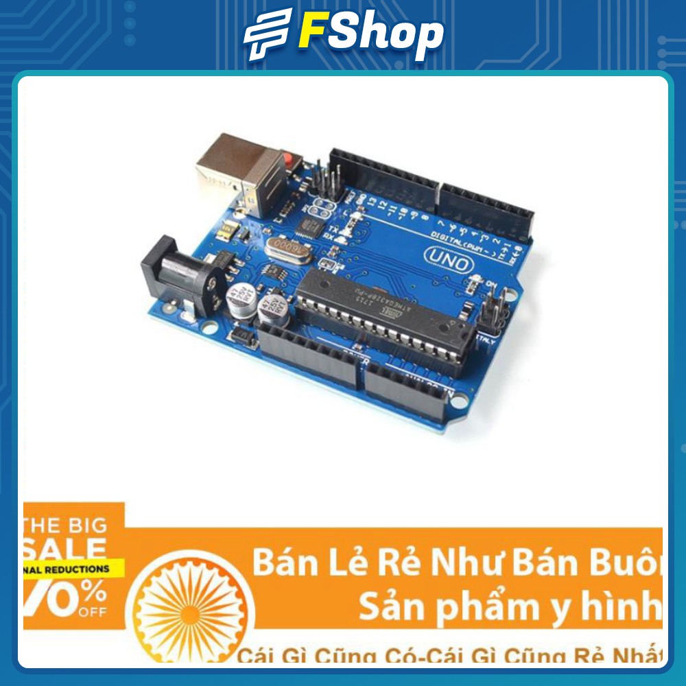 Arduino UNO R3 ATMEGA16U2 Chip Cắm ( R3 ) có cáp