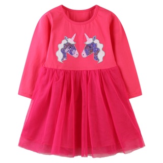 Váy AOSTA BETTY hồng 2 ngựa
