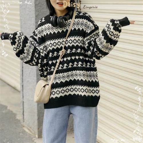 [SP Tốt,Hỏa Tốc] Áo Khoác Cardigan Len  Áo Len Chui Đầu Form Rộng Phong Cách Retro Vintage - Mã AOL010