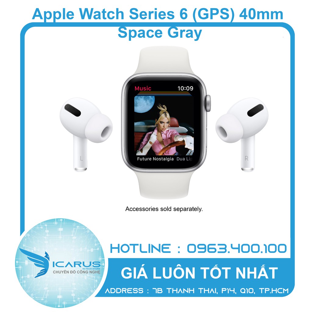 Đồng hồ Apple watch series 6 GPS 40mm chính hãng Apple mới 100% chưa kích hoạt