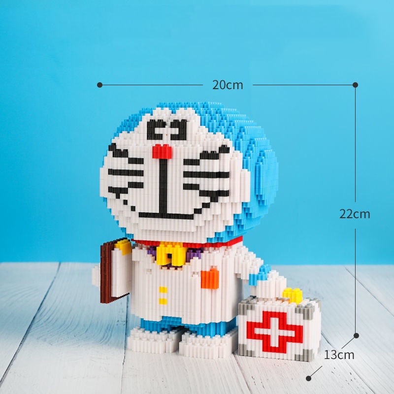 Xếp hình le go doremon cỡ lớn size to 26cm - 30cm đồ chơi xếp hình cho bé chuẩn mẫu