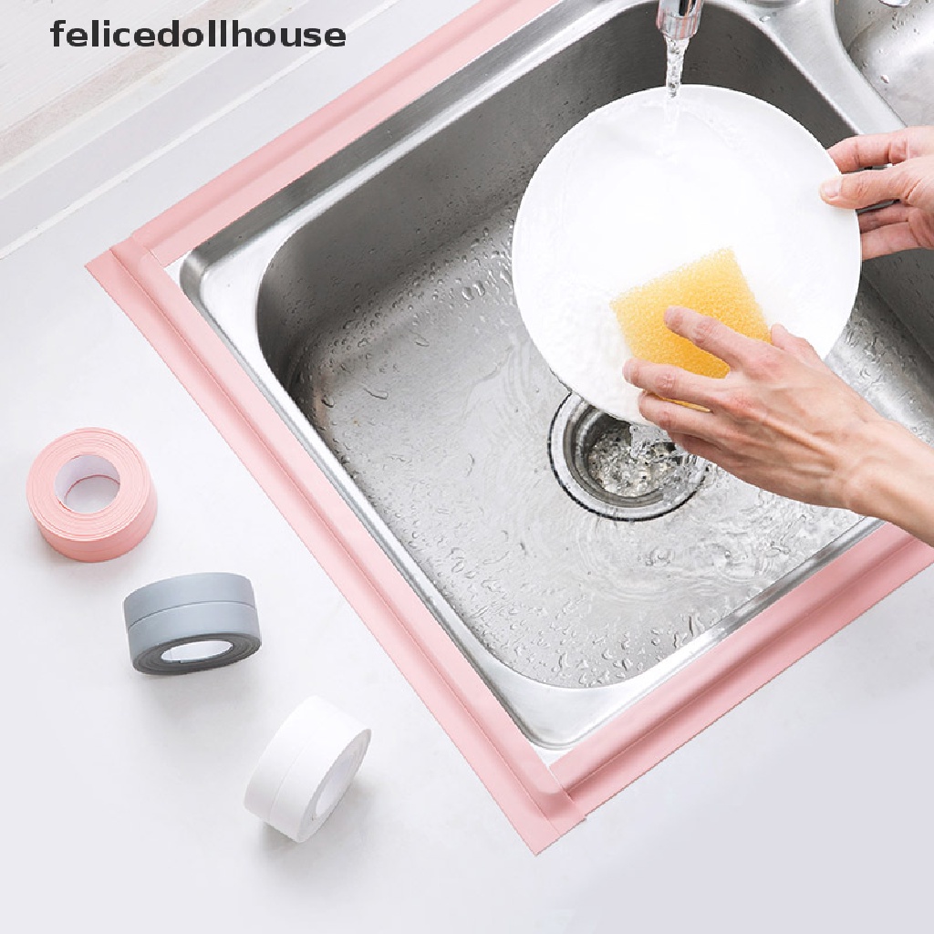 Cuộn Băng Keo Dán Viền Bồn Rửa Chén / Nhà Tắm Chống Thấm Nước Chống Nấm Mốc Dài 3m