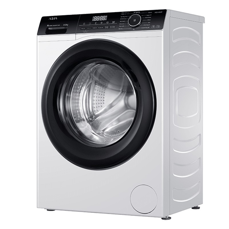 Máy giặt Aqua cửa ngang 9 kg màu trắng AQD-A900F(W)