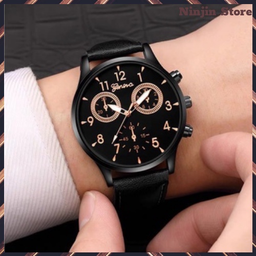 Đồng hồ nam dây da cao cấp Geneva chống nước 3ATM đồng hồ thời trang cho nam giá rẻ sang trọng lịch lãm | WebRaoVat - webraovat.net.vn