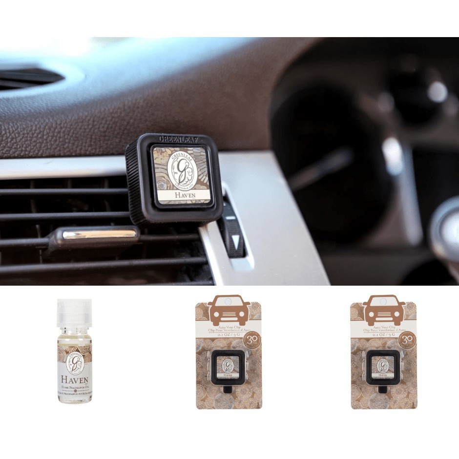 Trọn bộ tinh dầu thơm xe ô tô Greenleaf MADE IN USA