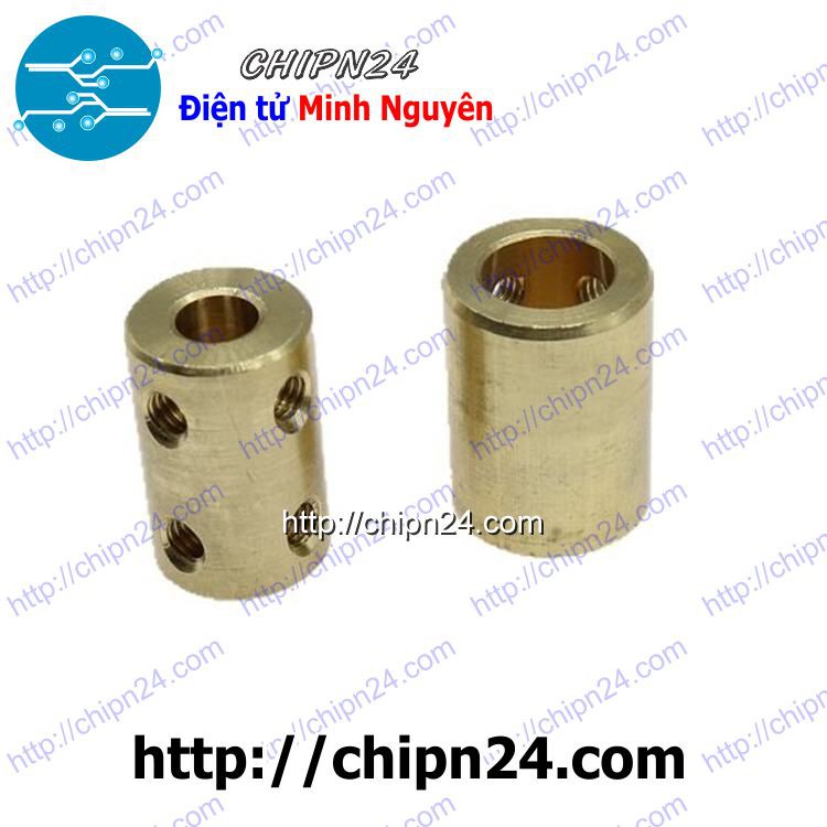 [1 CÁI] Khớp Nối Trục Đồng Lớn (5mm/6mm/7mm/8mm/10mm/12mm) - [Chọn Loại]