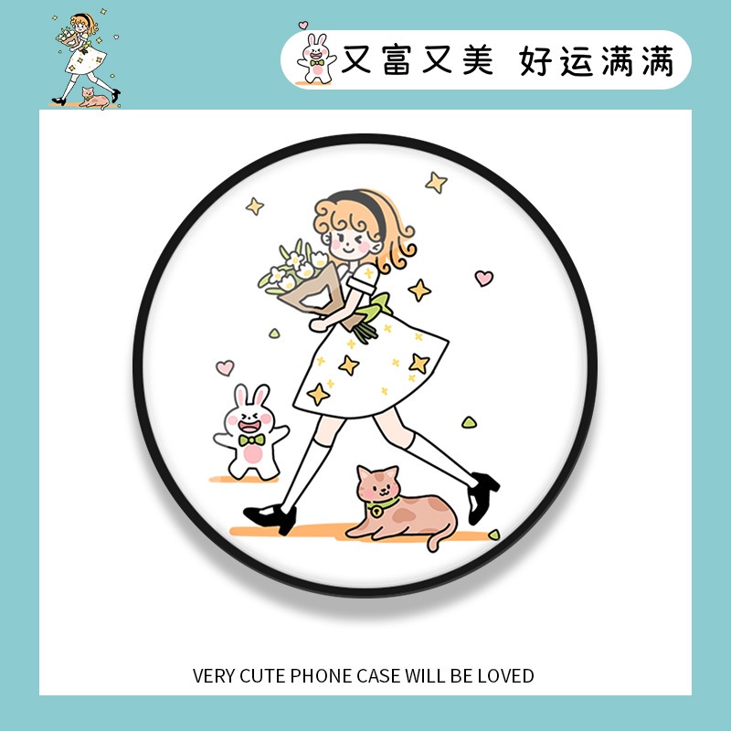 Giá đỡ điện thoại in hình hoạt hình BT21 3D thời trang Hàn Quốc