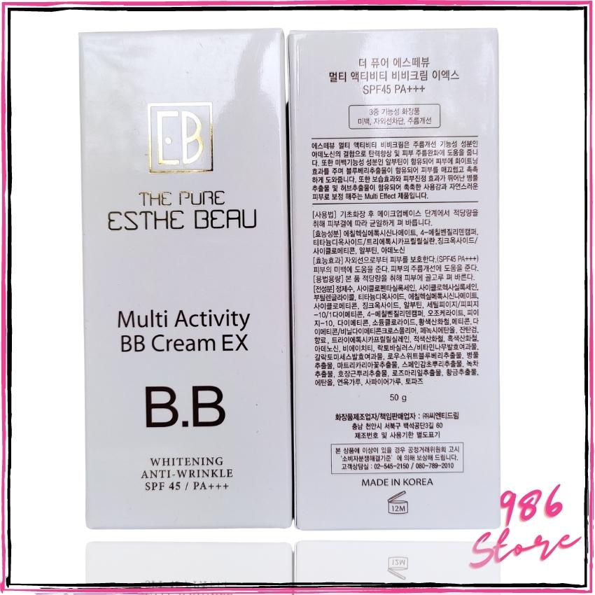 [Date 29/8/2022] Kem Lót Trang Điểm 4 Trong 1 Cream Multi Activity BB Cream EX The Pure Esthe Beau 50g