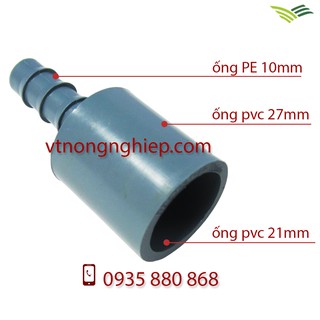 10 khớp nối ống nước 21-27- đuôi 10ly
