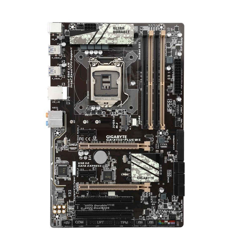 Main X150 Socket 1151 v1, X150 Giga X150Plus, X150 Asus E3 Pro Gaming V5 WS...main chỉ sử dụng được e3 1230v5, v6