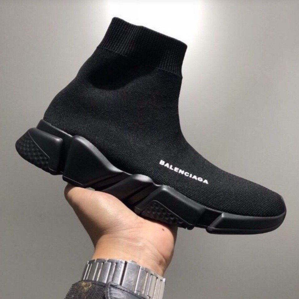 Giày Sneaker Nam Nữ BL Speed Trainer Sock đen (fullbox+freeship)