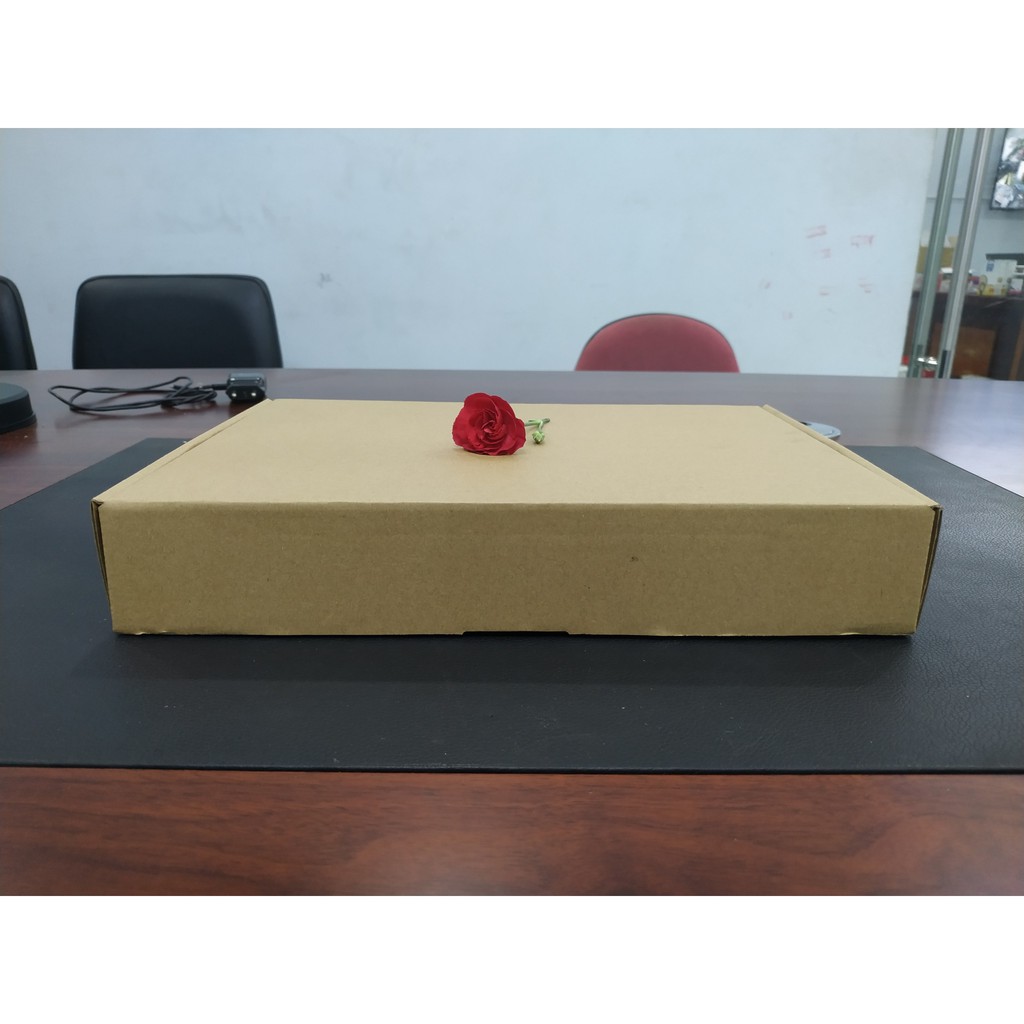 Thùng carton nắp gài size 30x25x5 cm - Bộ 20 hộp carton