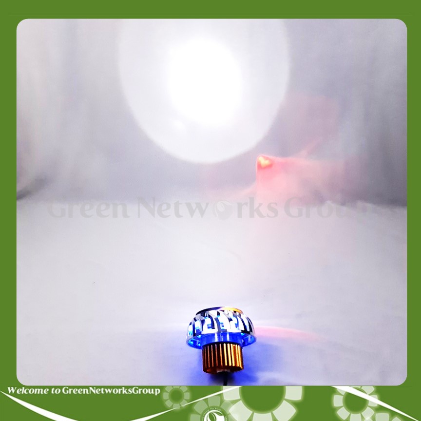 Đèn pha Led bi cầu lốc xoáy 7 màu Greennetworks