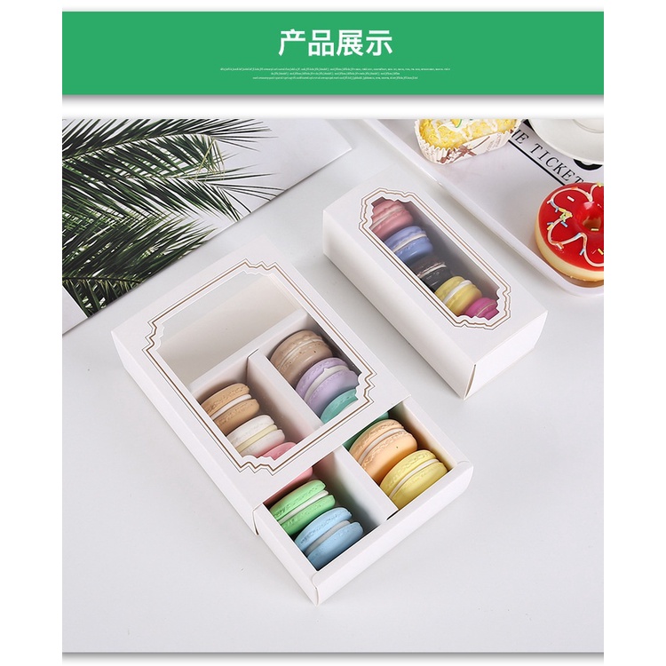 Hộp Đựng Bánh Macaron Bằng Giấy Tiện Dụng