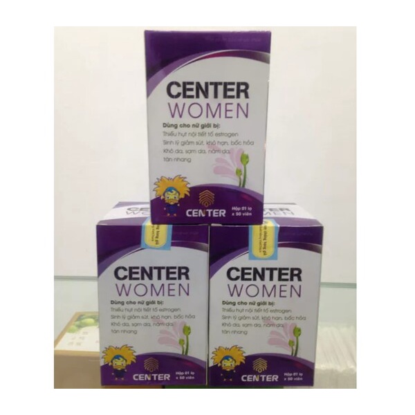 - Viên Uống Center Women -Hỗ trợ Tăng cường Nội tiết tố Nữ - hộp 60 viên