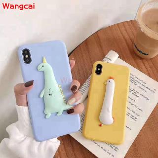 Ốp điện thoại in hình gà/ khủng long 3D cho SAMSUNG GALAXY S10 NOTE 10 LITE 2020 S20 S20+ PLUS ULTRA M80S M60S M30S