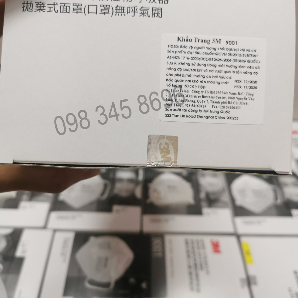1 Hộp Khẩu Trang 9001V/9001 Chống Dịch, Chống Bụi Siêu Mịn, Chống Vi Khuẩn | BigBuy360 - bigbuy360.vn