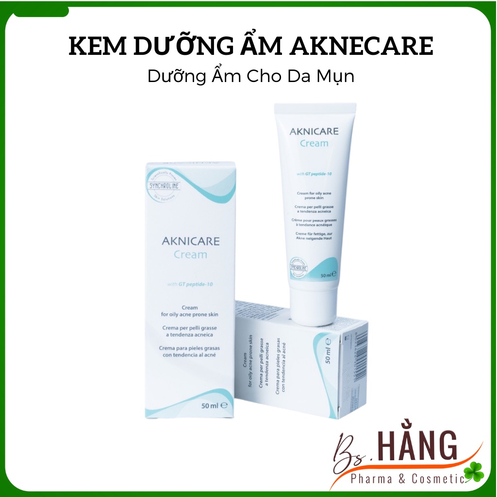 ✅[Chính Hãng] Kem Dưỡng Ẩm Cho Da Mụn Aknecare Cream, 50ml