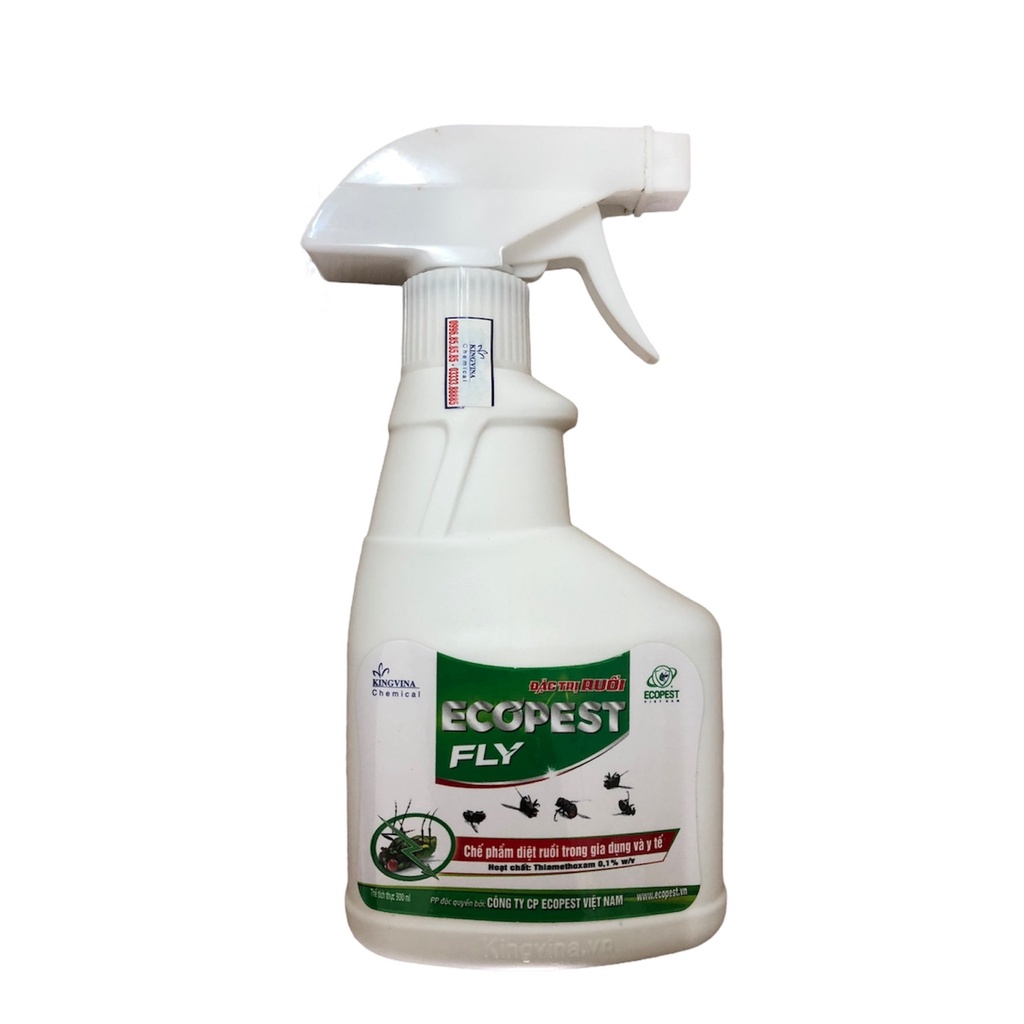 Combo 5 chai Chế phẩm diệt ruồi nhà, quán ăn, quầy thực phẩm, chợ Ecopest Fly 300