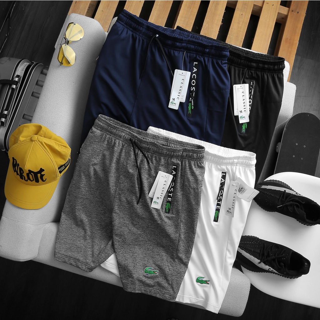 Quần Short Nam Thể Thao Lacoste Túi Zip