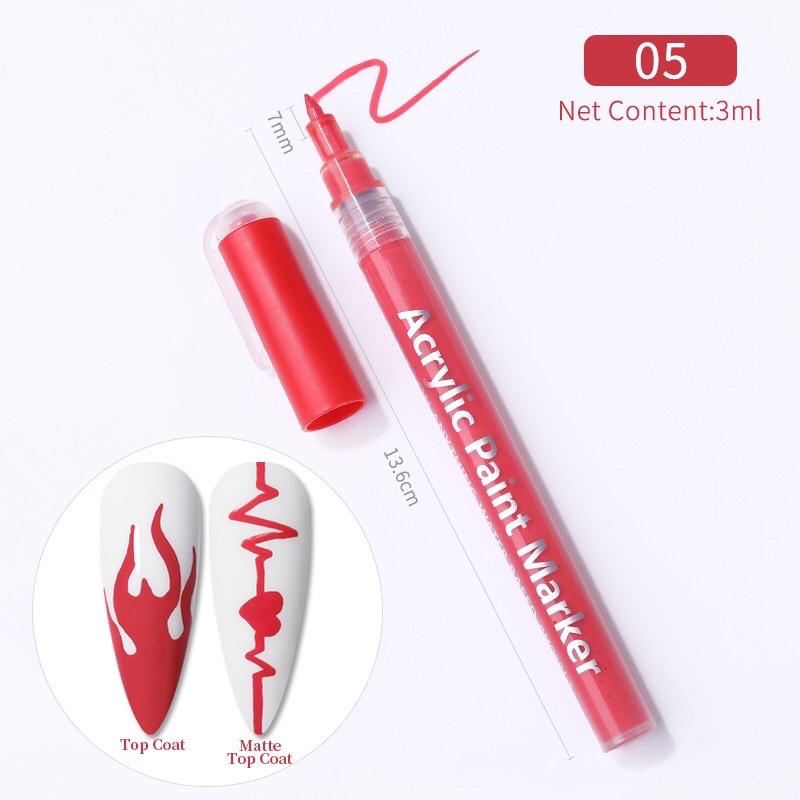 Bút vẽ tô Nail siêu HOT nhiều Màu