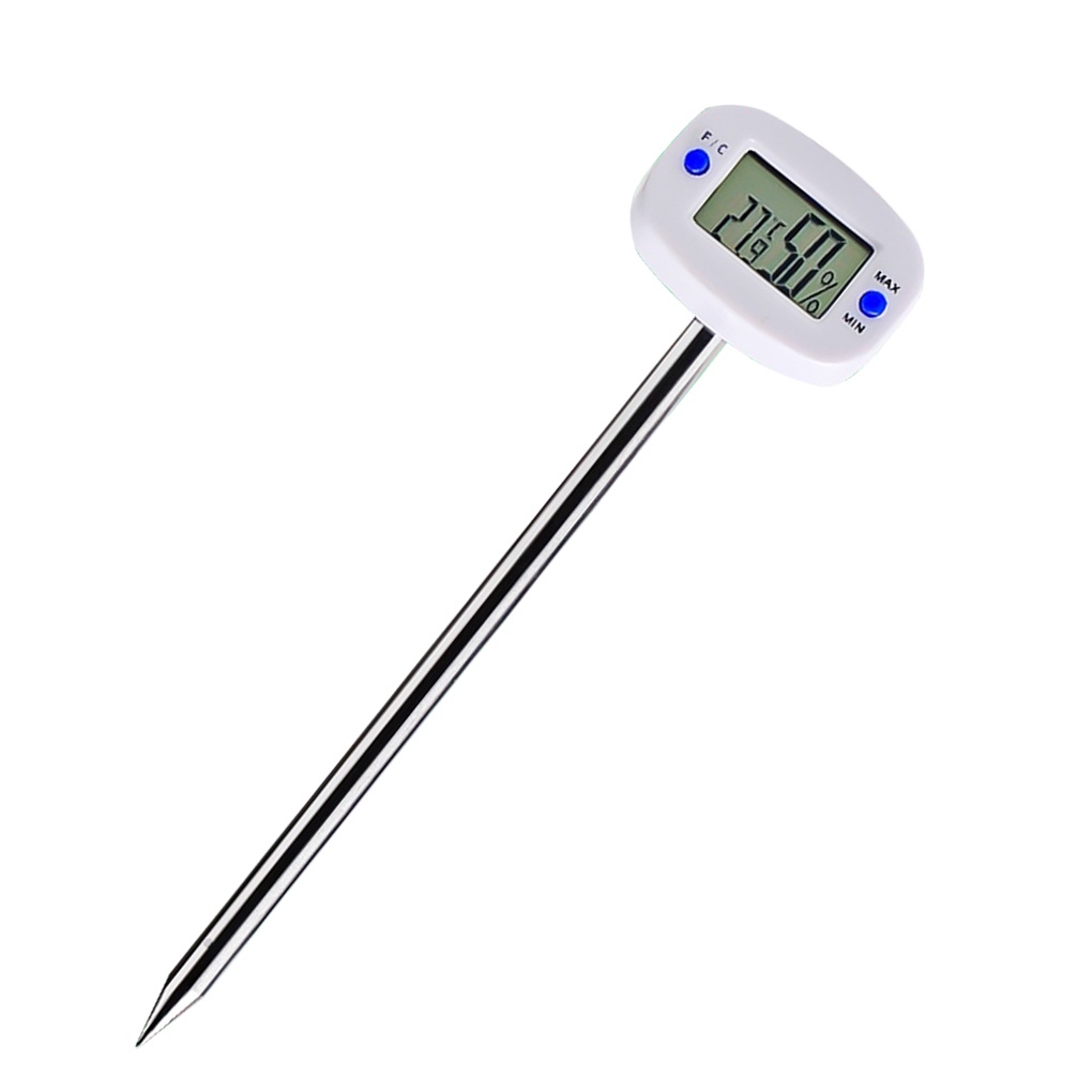 [CHOO] Digital Soil Hygrometer Moisture Meter Temperature Humidity Tester with Probe for Gardening Farming