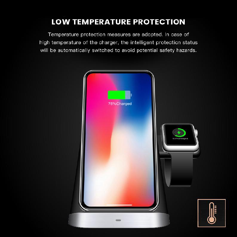 Bộ Tai Nghe Không Dây 3 Trong 1 Cho Apple Watch / Iphone 8 Plus / X / Xr / Xs / Samsung S9 / S8 / S7