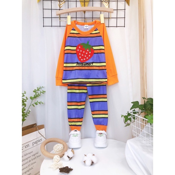 Bộ tay dài thông hơi bé gái