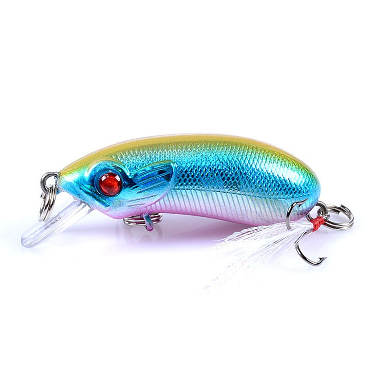 Mồi câu lure hình cá dài 5.1cm nặng 7.2g siêu nhậy mồi cá sâu