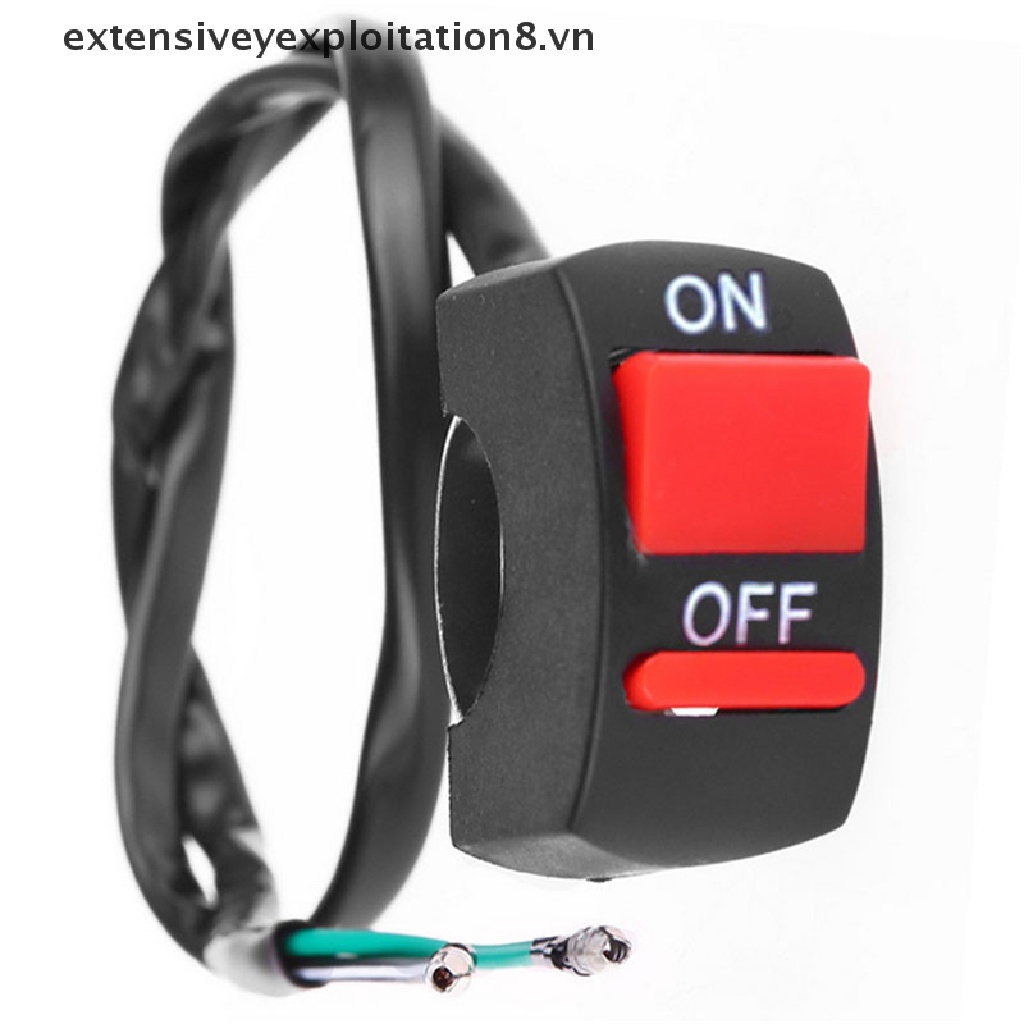 Công Tắc ON-OFF Đèn LED Hình Đôi Mắt Thiên Thần Thông Dụng Gắn Tay Lái Xe Máy