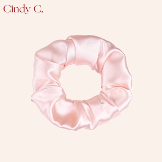 Dây buộc tóc scrunchies CINDY C Chất Liệu Lụa Cao Cấp kiểu dáng Basic S21846 và nơ