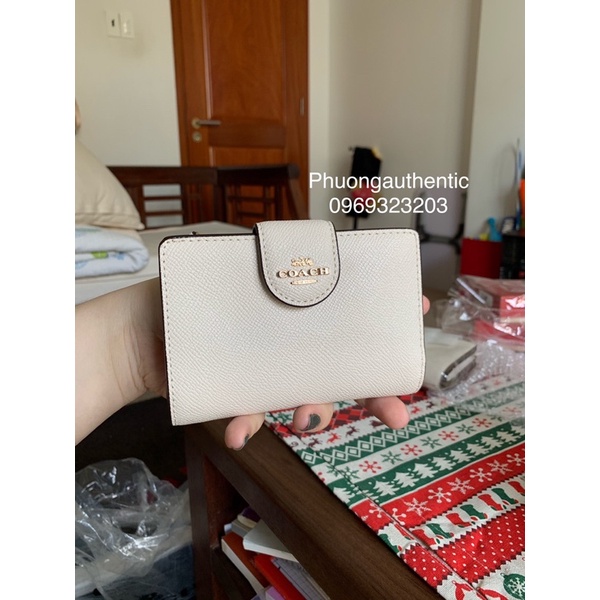 Ví nữ Coach Medium corner zip wallet AUTHENTIC