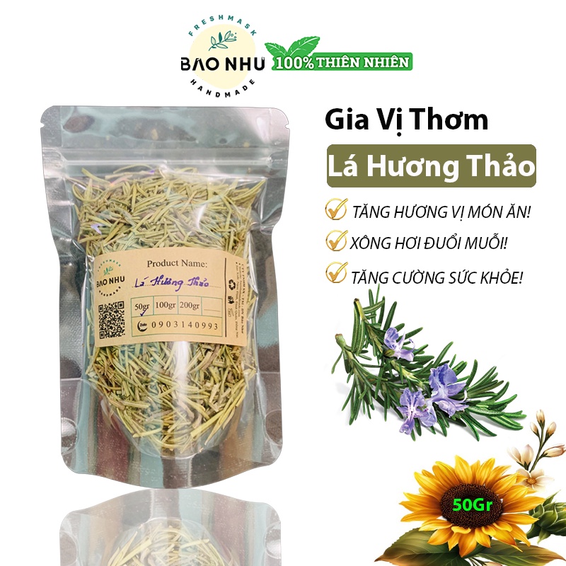 Lá Hương Thảo - Gia Vị Nấu Ăn, Xông Hơi Da, Xông Phòng Đuổi Muỗi