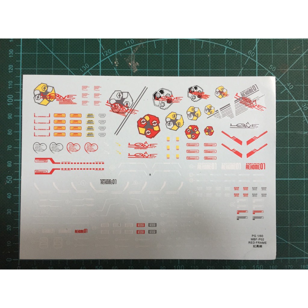 mô hình decal nước astray red