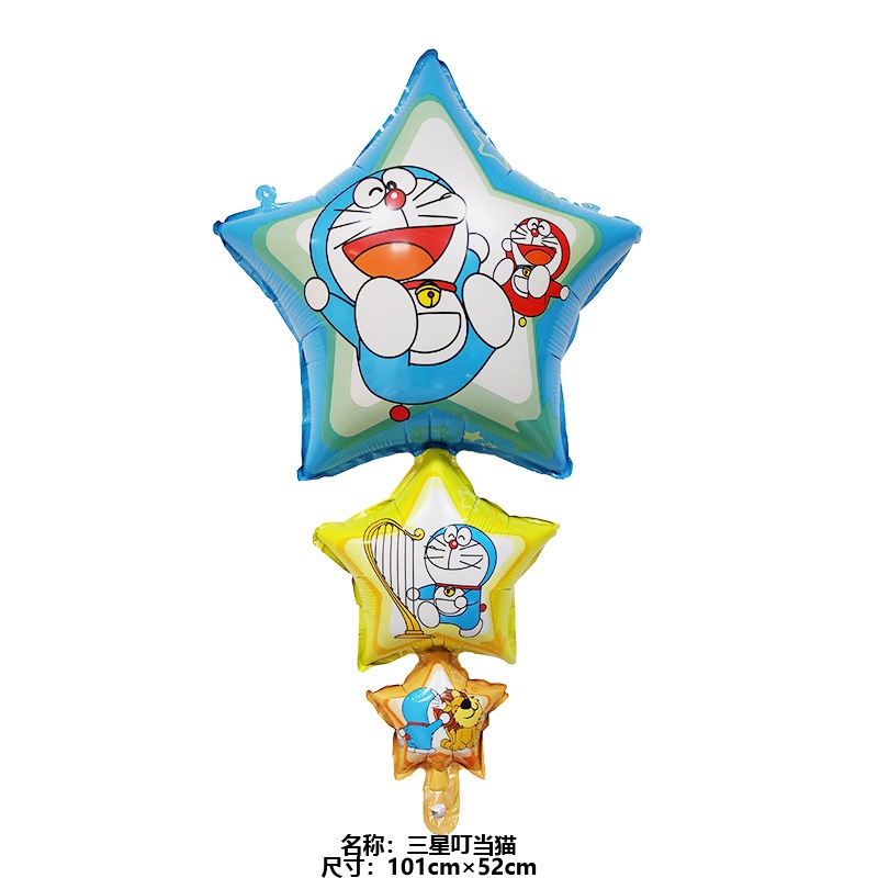 Bong Bóng Lá Nhôm Hình Hoạt Hình Doraemon 18 Inch Trang Trí Tiệc Sinh Nhật