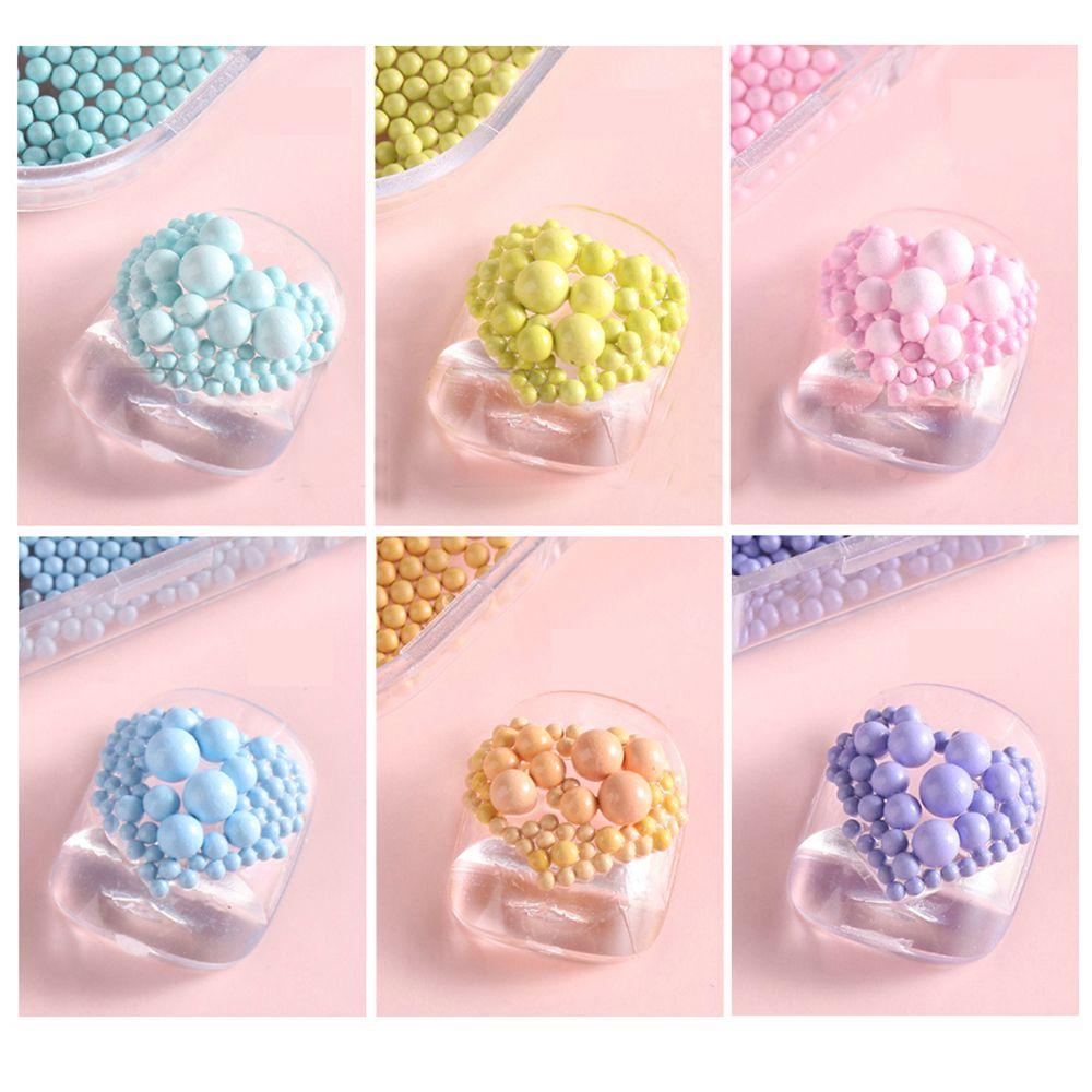 OCEANMAP Hộp Hạt Nhựa Nhiều Màu Sắc Trang Trí Móng Tay Nghệ Thuật