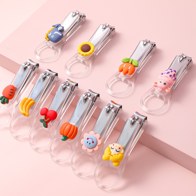 Bấm móng tay cute trong suốt đính trái cây sắc bén siêu dễ thương  Clovershop68