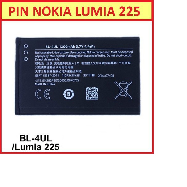 Pin Nokia 4UL / Lumia Asha 225 230 hàng sịn giá rẻ chuẩn Zin 100%