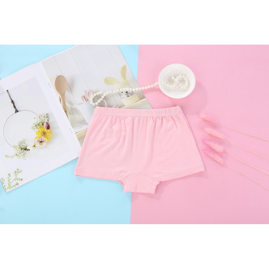 Combo Hộp 4 quần lót dạng đùi vải cotton Hàn Quốc cho bé gái mẫu Vũ Công Ballerina