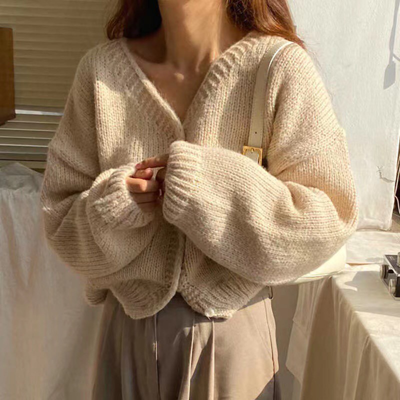[Mã FAMARAL1 giảm 10K đơn 50K] 14101. ÁO KHOÁC LEN/ ÁO LEN CARDIGAN DỆT KIM TAY DÀI PHONG CÁCH VINTAGE