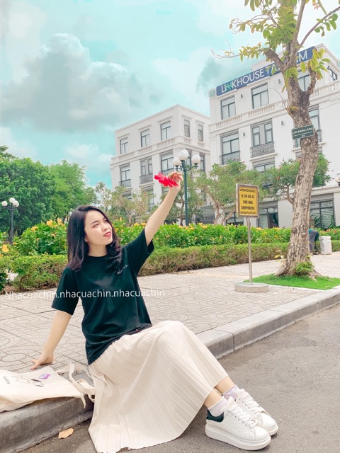 Chân váy xếp li(đen/be/nâu) 742