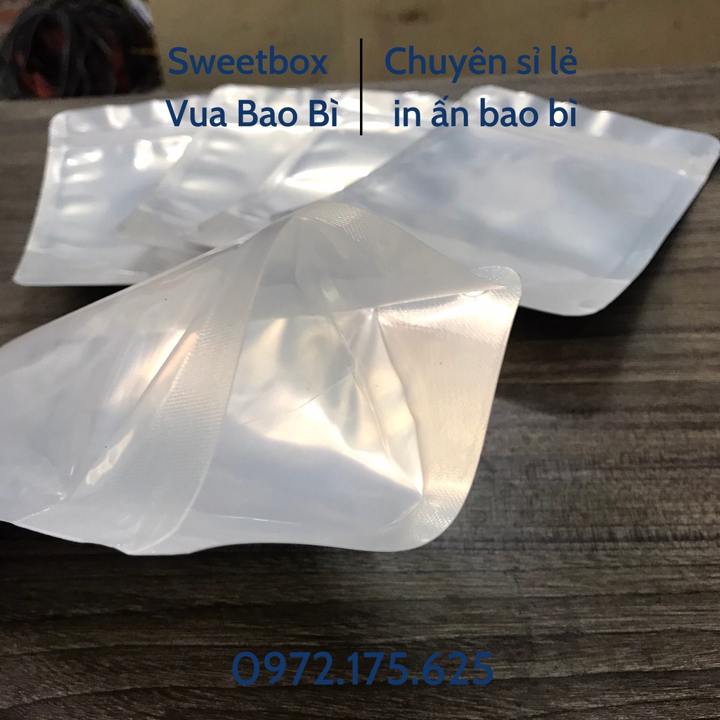 Túi Zip Bạc 1 Mặt, 1 KG Túi Zip Bạc Đựng Thực Phẩm Siêu Dày [Hàng loại 1]