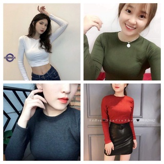 Áo croptop tay dài