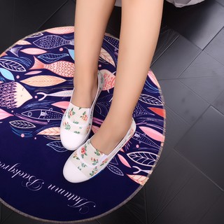 Giày Lười Họa Tiết