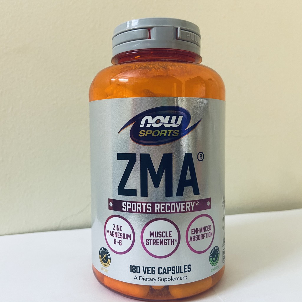 NOW ZMA | Phục Hồi Cơ Bắp Khi Ngủ Now ZMA 180 Viên - Chính Hãng