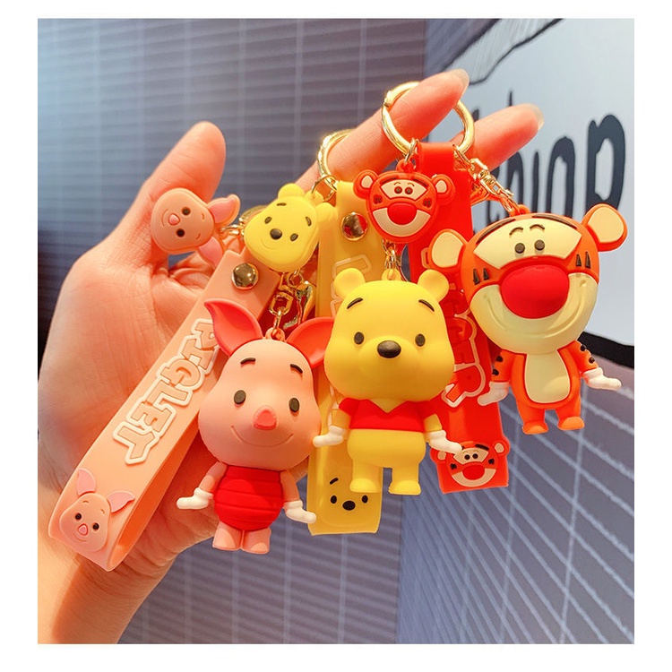 Móc Khóa Gấu Pooh Hoạt Hình Đáng Yêu